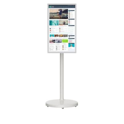 China Smart Portable Touch Screen Digital Kiosk 24 Inch Floor Stand Android Tablet NFC for sale