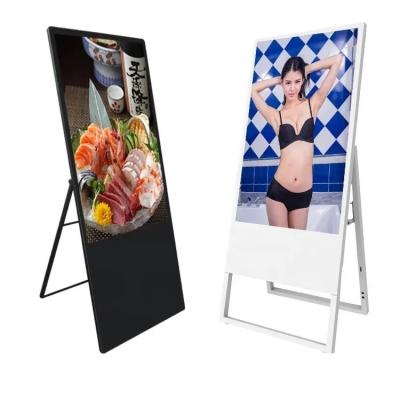 China Shop Portable Standing LCD Werbe-Player 43 Zoll für die Ausstellung zu verkaufen