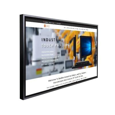 China 55 inch Infrared Touch Screen Monitor Display Wall Mounted LCD Capacitive Touch for sale