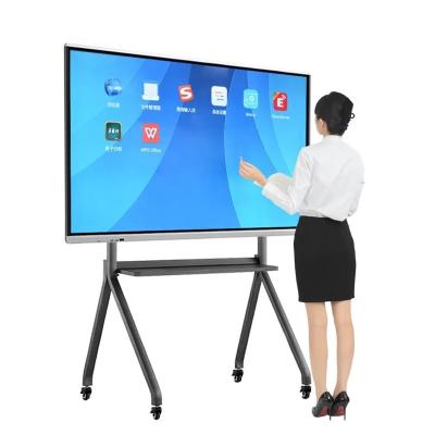 China Conference Room 86 Inch Interactive Flat Panel Smart Touch Screen Digital Whiteboard for sale