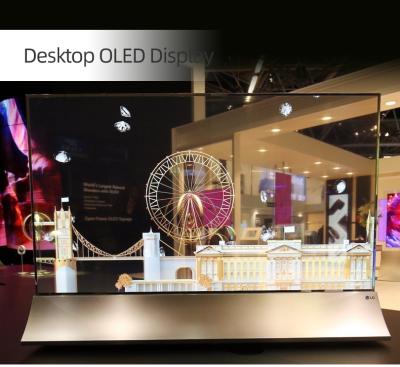 Китай 3D 55 дюймовый прозрачный OLED сенсорный экран рабочий стол Дигитальная вывеска Монитор дисплей продается