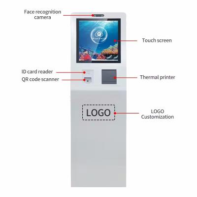 China Hotel Hospital Inquiry Self-Service Kiosk 22Inch Touch Screen Bank Bill Terminal for sale