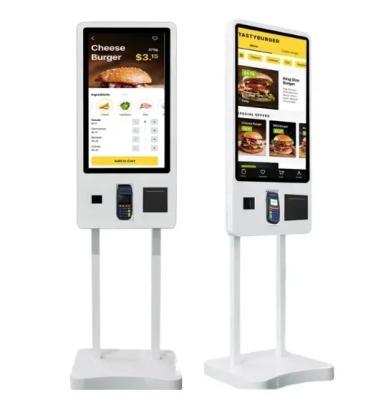 Cina Programmazione del chiosco Piano Standing Self Food Ordering Machine Chiosco a schermo tattile in vendita