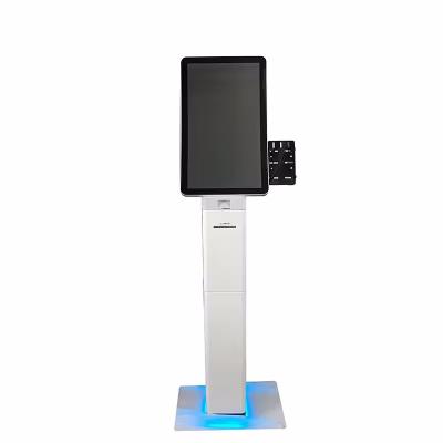 China Touchscreen digitale kiosk met ontvangstprinter en QR code scanner mini pos Te koop
