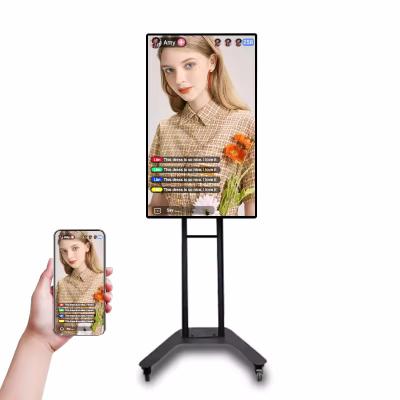 China Live Broadcast LCD Advertising Display HDMI/VGA/Inputs Wireless Share Display for sale
