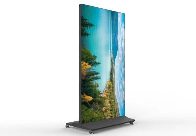 China 75inch Floor stand Full screen advertising display 178° Viewing Angle 450cd/m2 Brightness for sale