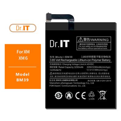 China OEM 3350mAh Lithium Cell Phone Battery Replacement Xiaomi BM39 for sale
