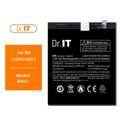 中国 ODM OEMの再充電可能な携帯電話電池の取り替えMi BN41 4000mAh 販売のため