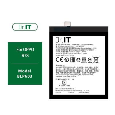 Chine Ion rechargeable de lithium de la batterie 2900mAh de téléphone de BLP603 R7S OPPO à vendre