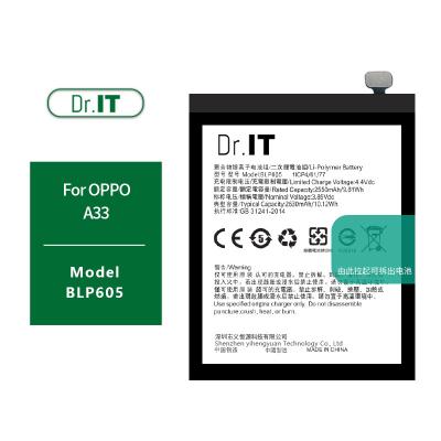 China MSDS 3.85V 2630mAh Smartphone Battery Replacement for OPPO BLP605 A33 for sale