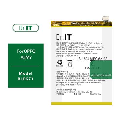 China baterías recargables del reemplazo de la batería de 4230mAh BLP673 Oppo A7 en venta