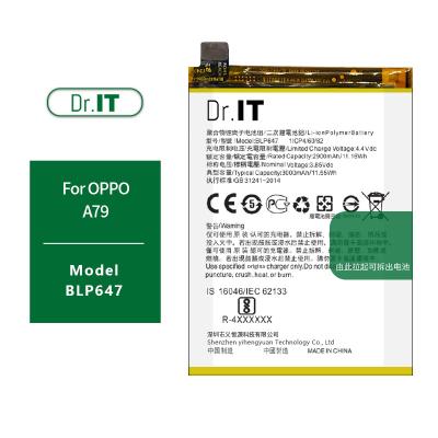 China 3.85V 3000mAh BLP647 A79 OPPO Phone Battery Environmentally Friendly for sale