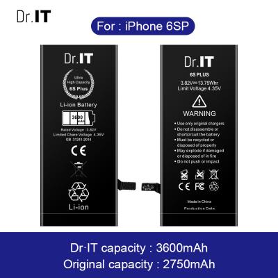 China 3600mAh Iphone 6s Plus Battery Replacement Rechargeable A+ Grade for sale
