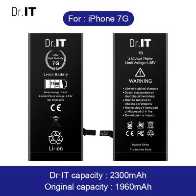 Chine La batterie l'heure-milliampère 2300mAh de Li Ion Polymer Iphone 7g empêchent la surintensité à vendre