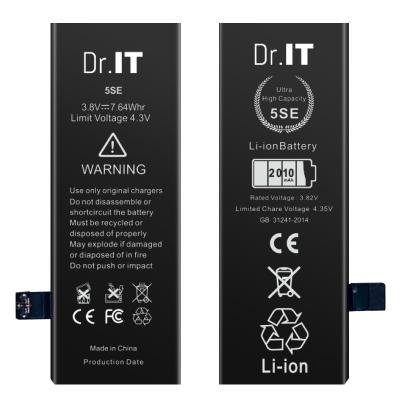 China Mobile Phone High Capacity Iphone Se Battery Li Polymer Type for sale