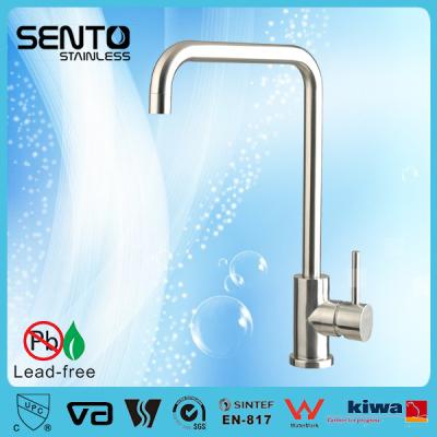China SENTO Cheap stainless steel Kitchen sink faucet manufacture factory,CUPC Certificated for sale