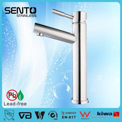 China Sento new design stainless steel bathroom basin faucet patented faucet for sale