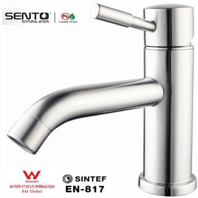 China SENTO deck mounted bathroom sink faucet with watermark for sale