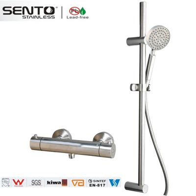 China Multifunction thermostatic rain shower head shower bath faucet set for sale