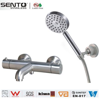 China Bathroom thermostatic series wall mounted thermostatic shower faucet for sale