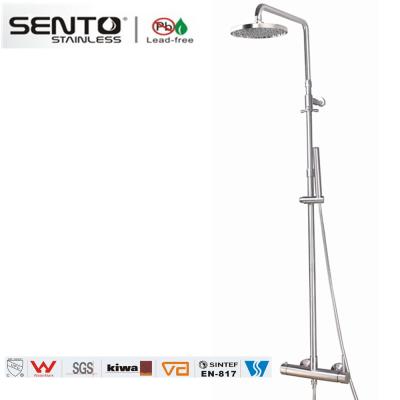 China SENTO thermostatic rain shower column set for bathroom for sale