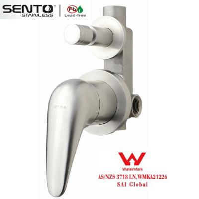 China simple style design bathroom faucet shower mixer with watermark for sale