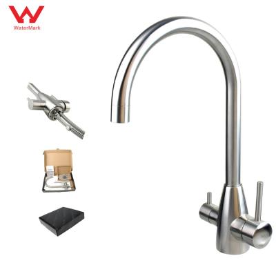 China Good Quality SS304 Faucet Healthy SS316 Material Mixer Filtration RO tap brush finished for kitchen for sale