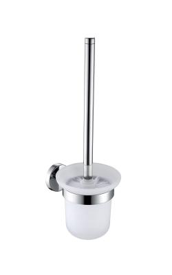 China bathroom accessory satin  finishing stainless steel design funny toilet brush holder for sale