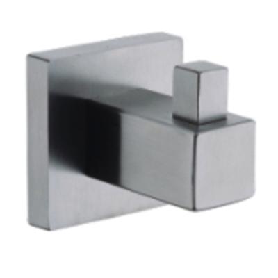 China Stainless Steel 304 Bathroom Brush Wall Mounted Square Robe Hook For exporting for sale