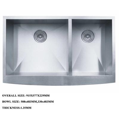 China Sanitaryware double bowl stainless steel handmade kitchen undermount sink kitchen sink for sale