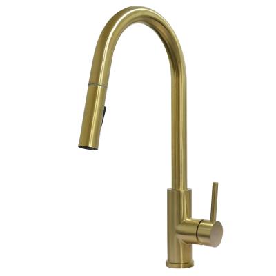 China Stainless steel 304 Luxury Gold color middle east market kitchen mixer faucet tap with brass color for sale