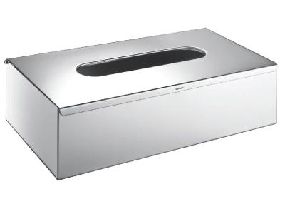 China Stainless Steel Type Of Paper Dispenser On Desk Satin finish nakin holder paper tissue dispenser table top for sale