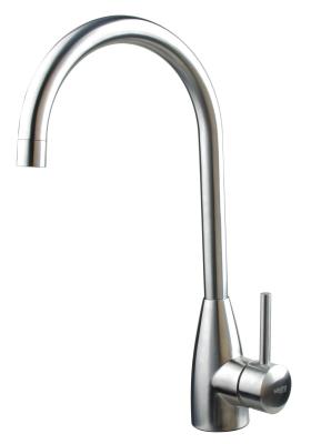 China Good Quality And Best Price Single Hole Kitchen 304 SUS Sink Hot And Cold Mixer Faucet Tap for sale