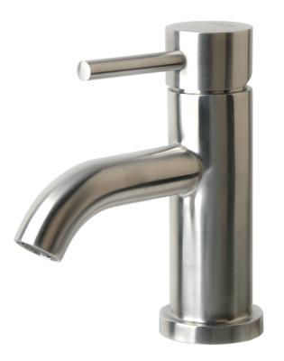 China 304 Stainless Steel Faucet Single Handle Face Wash Faucets Mixers Taps Brush Basin Faucets Vanity Tap for sale
