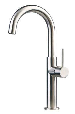 China Steel 304 Sanitary Wares Single Handle Sink Faucet Bathroom Cabinet Mixer Tap for sale