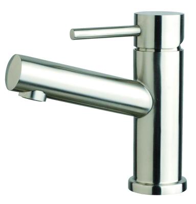China North-Europe Style Bathroom Accessories Steel Mixer Tap Brush finished Basin Faucet for sale