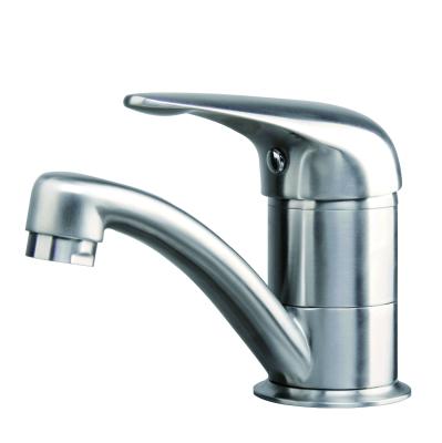 China stainless steel Cold And Hot Mixer The baño grifo inox satin Single Handle Modern Watermark Sanitary Wares For Sink Tap for sale