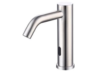 China Stainless Steel 304 Material  hospital faucet sensor mixer tap satin finished pubic place mixer for sale