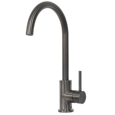 China Ss304 Grey Color Single Hole Goose Neck us cupc Faucet 316 Gunmetal Tap Australia Watermark Cetificate Mixer for sale