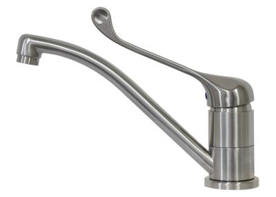 China Watermark AISI304/316 long handle hospital sink faucet steel lavatory tap for sale