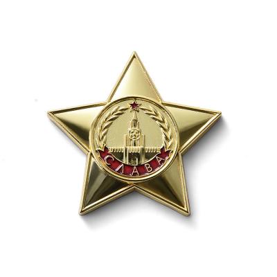 Κίνα Διαμορφωμένα αστέρι μετάλλια ρίψεων κύβων/χαραγμένα συνήθεια μενταγιόν για τις δραστηριότητες επιχείρησης προς πώληση