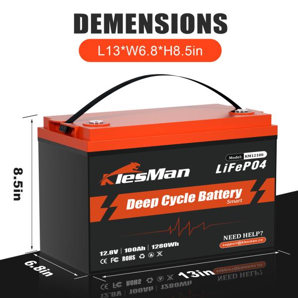 Quality Rechargeable 12V 100ah Lifepo4 Lithium Battery For RV 12Kg Oem for sale