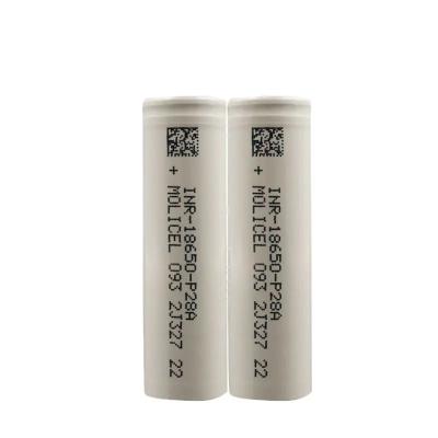 China Drone Battery Cells Molicel P28A 2800mah Rechargeable INR18650 Lithium Ion Battery Cells for sale