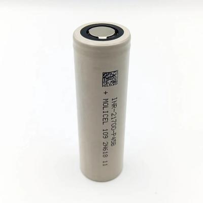 Quality Original Molicel INR21700 P45b 3.7V 4500mAh Rechargeable Li-ion Battery for sale