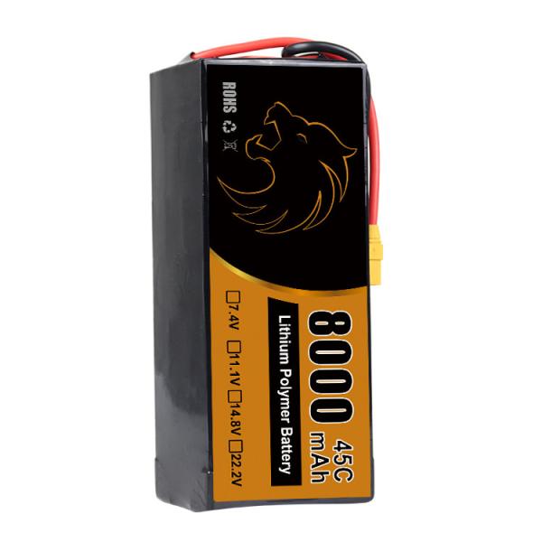 Quality 22.2V Lipo Drone Batteries for Racing FPV Drone with High-Performance XT60 for sale