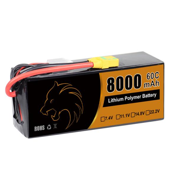 Quality KlesMan Lipo FPV Drone Batteries 22.2V Lithium Polymer Battery 8000mAh 25 35 45 for sale