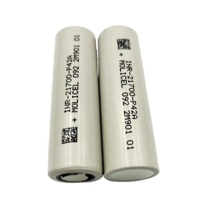 China Drone Battery Cells INR21700 P42A 3.7V 4200mAh 10c 45A Low Temperature Drone Battery Cell for sale