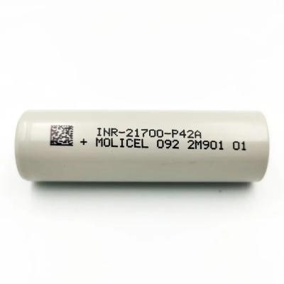 China Drone Battery Cells Molicel P42A INR21700 4200mAh 3.7V Drone Lithium Ion Rechargeable Battery Cell for sale