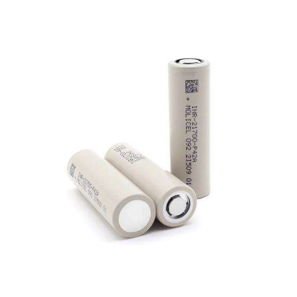 Quality Molicel 3.6V 21700 P42A 4200mAh Support -40 Degree Celsius Low Temperature for sale