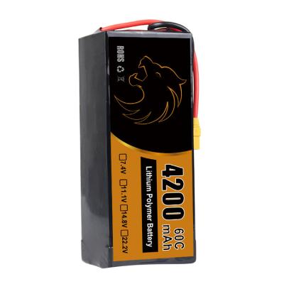 China Factory 4200mAh Lithium Polymer Pack Battery 22.2V Lipo FPV Dorne Batteries for sale